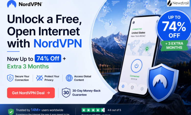 Unlock a Free, Open Internet with NordVPN: Now Up to 74% Off + Extra 3 Months