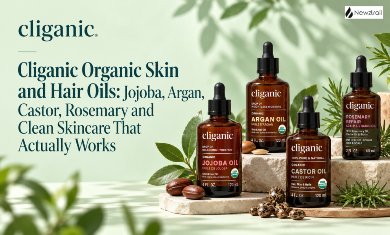 Cliganic Organic Skin and Hair Oils: Jojoba, Argan, Castor, Rosemary and Clean Skincare That Actually Works Cliganic Organic Skin and Hair Oils: Jojoba, Argan, Castor, Rosemary and Clean Skincare That Actually Works