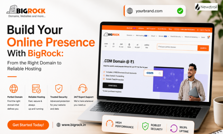 Build Your Online Presence With BigRock: From the Right Domain to Reliable Hosting