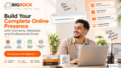 BigRock: Build Your Complete Online Presence with Domains, Websites and Professional Email