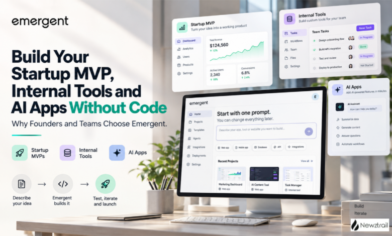 Build Your Startup MVP, Internal Tools and AI Apps Without Code: Why Founders and Teams Choose Emergent Build Your Startup MVP, Internal Tools and AI Apps Without Code: Why Founders and Teams Choose Emergent